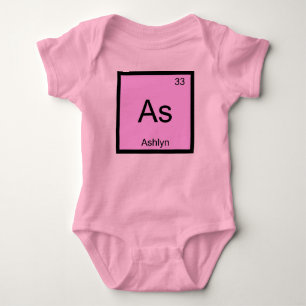 Ashlyn Name Chemie Element Periodensystem Baby Strampler