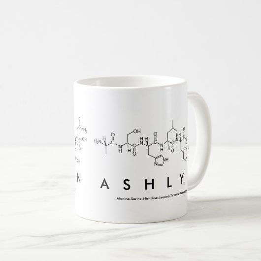 Ashlyn Peptidname Tasse (VorderseiteRechts)