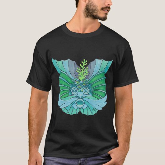 Ashmoleon-Fisch-Mensch T-Shirt (Vorderseite)