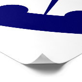 Ashoka Chakra, indische Flagge Poster (Ecke)