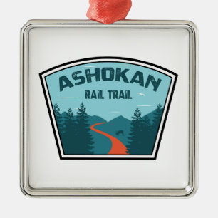 Ashokan Rail Trail New York Ornament Aus Metall