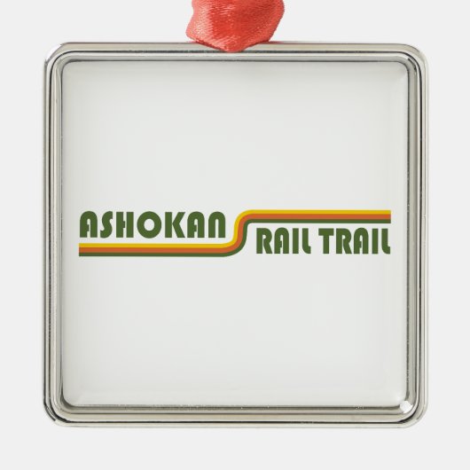 Ashokan Rail Trail New York Ornament Aus Metall (Vorne)