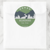 Ashokan Rail Trail New York Runder Aufkleber (Tasche)