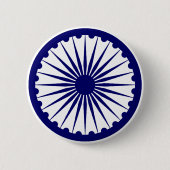Ashokas Dharma Chakra Button (Vorderseite)