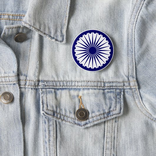 Ashokas Dharma Chakra Button (Beispiel)