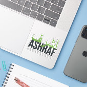 Ashraf Aufkleber (Laptop mit iPhone)