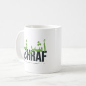Ashraf Name Verkündung und Bedeutung Kaffeetasse (Vorderseite Links)