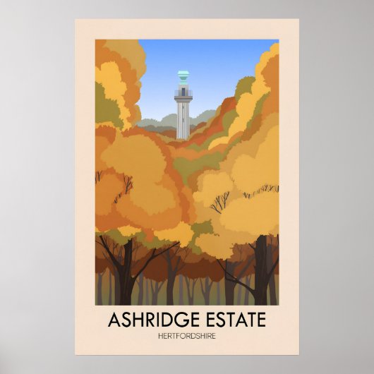 Ashridge Estate Reiseplakat Poster (Vorne)