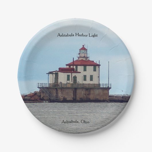 Ashtabula Harbour Light Paper Platte Pappteller (Vorderseite)