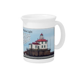 Ashtabula Harbour Light Pitcher Getränke Pitcher