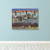 Ashtabula, Ohio - Große Buchstabenszenen Leinwanddruck (Insitu (Holzboden))