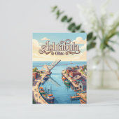 Ashtabula, Ohio Postkarte (Stehend Vorderseite)
