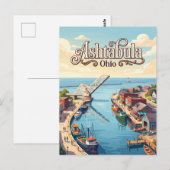 Ashtabula, Ohio Postkarte (Vorne/Hinten)