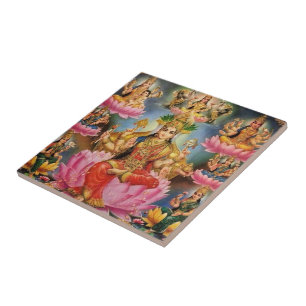 Ashtalakshmi - Acht Formen von Lakshmi Fliese