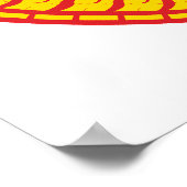 Ashtamangala Symbol Dharmachakra Wheel of Dharma Poster (Ecke)