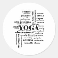 Ashtanga Yoga 8 Glieder der Wortwolke Bildung . 