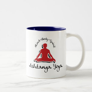 Ashtanga Yoga-Geschenk Zweifarbige Tasse