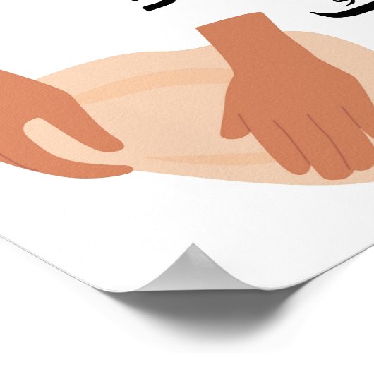 Ashtidek - "Bless your hands"  Poster (Ecke)