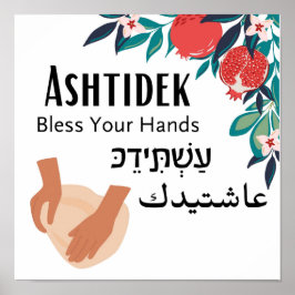 Ashtidek - "Gesegnete Hände"  Poster