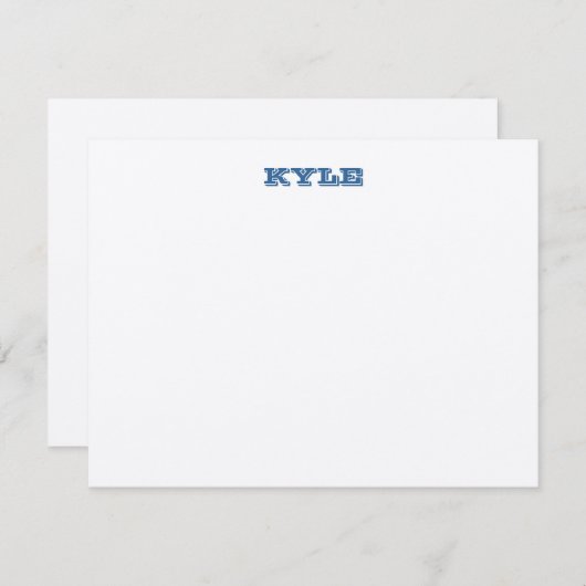 Ashton Bar Mitzvah Einladung Danke (Vorne/Hinten)