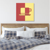 Ashton Burgundy und Gold Cup Leinwanddruck (Insitu (Schlafzimmer))