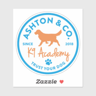 Ashton & Co. K9 Academy 2c Logo Light Aufkleber
