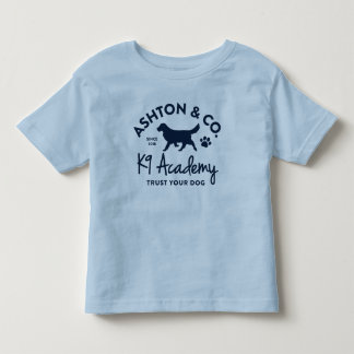 Ashton & Co. K9 Academy Logo Kleinkind T-shirt