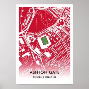 Ashton Gate Poster - Zuhause des Bristol City FC, 