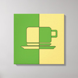 Ashton Green und Gold Cup Leinwanddruck