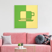 Ashton Green und Gold Cup Leinwanddruck (Insitu (Wohnzimmer))