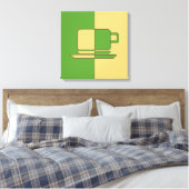 Ashton Green und Gold Cup Leinwanddruck (Insitu (Schlafzimmer))