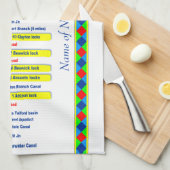 Ashton Kanal-Weg-BRITISCHES Wasserstraße-Gelb Küchentuch (Viertel Falte)