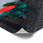 Ashton Lane, Glasgow, Schottland. Poster (Ecke)