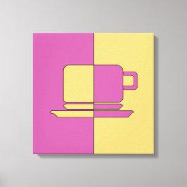 Ashton Lilac und Gold Cup Leinwanddruck