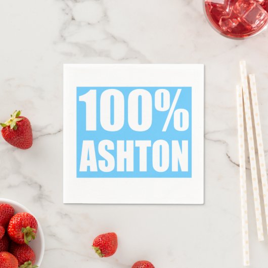 Ashton-Name 100 Prozent Serviette (Beispiel)