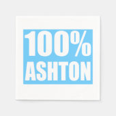 Ashton-Name 100 Prozent Serviette (Vorderseite)