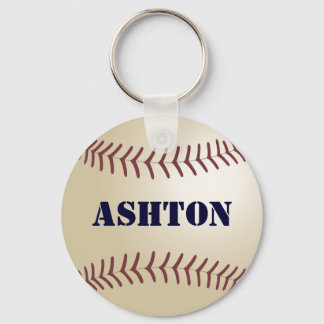 Ashton Personalisiert Baseball Keychain von 369MyN Schlüsselanhänger