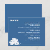 Ashton Tree Bar Mitzvah Wedding RSVP Karte (Vorne/Hinten)