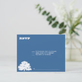 Ashton Tree Bar Mitzvah Wedding RSVP Karte (Stehend Vorderseite)