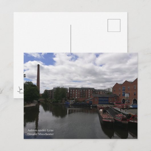 Ashton-under-Lyne Postkarte (Vorne/Hinten)