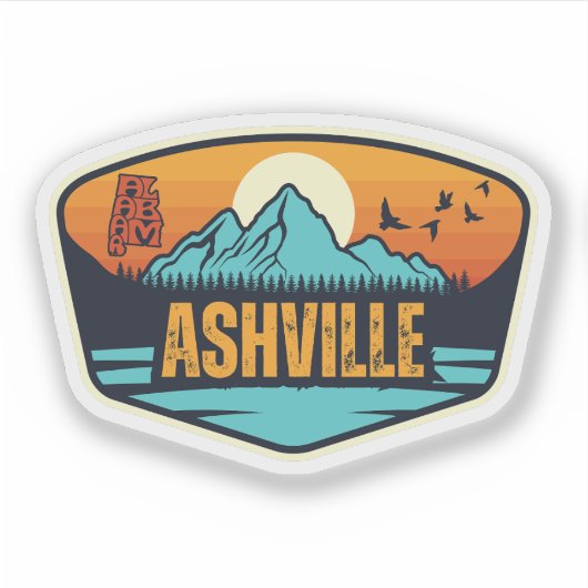 Ashville, Alabama Aufkleber (Vorderseite)