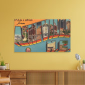 Ashville, North Carolina - Große Briefszenen Leinwanddruck (Insitu (Wohnzimmer))