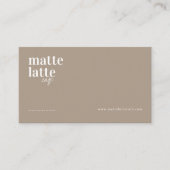 Ashwood | Modernes Elegantes Minimalistisches Beru Visitenkarte (Vorderseite)