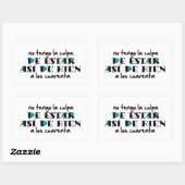 Así de bien a los 40 rechteckiger aufkleber (Blatt)