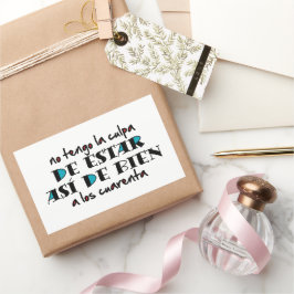 Así de bien a los 40 rechteckiger aufkleber