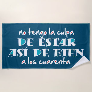Así de bien a los 40 strandtuch
