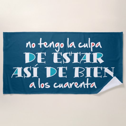 Así de bien a los 40 strandtuch (Vorderseite)