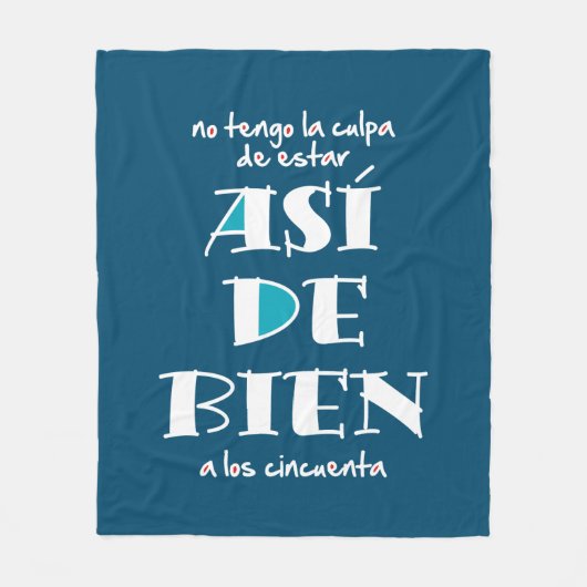 Así de bien a los 50 fleecedecke (Vorderseite)