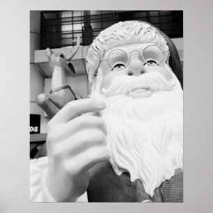 Asia, Japan, Tokyo. Santa Claus in Ikebukuro Poster