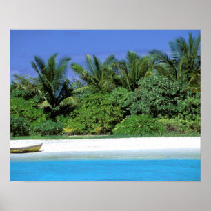 Asia, Maldives. North Male Atoll Poster